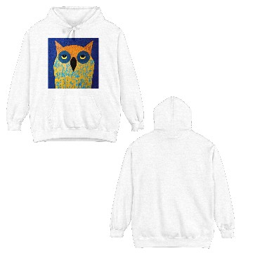 Discover Mod Owl: Bored Owl Double Sided Hoodies