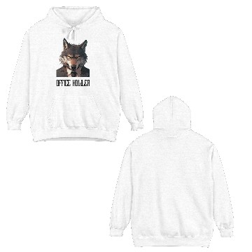Discover Office Howler. Business wolf Double Sided Hoodies