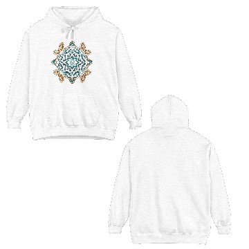 Discover Sea Turtle Mandala Art Double Sided Hoodies