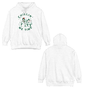 Discover chillin' me time snowman Double Sided Hoodies