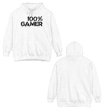 Discover 100% gamer Double Sided Hoodies