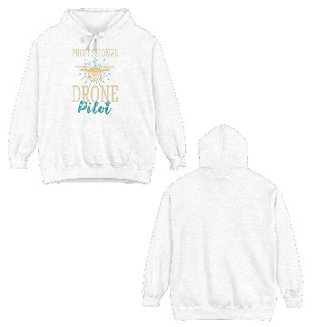 Discover Professional Drone Pilot Double Sided Hoodies