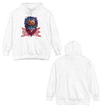 Discover Nightmare Pumpkin: Hauntingly Unique Horror Double Sided Hoodies