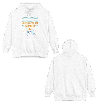 Discover Santa's Number 1 Gamer Controller Ugly Double Sided Hoodies