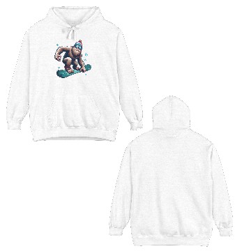 Discover Bigfoot Snowboard Double Sided Hoodies