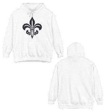 Discover Simple French lily Design Double Sided Hoodies