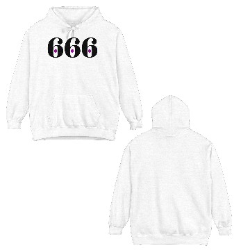 Discover 666 Angel number Double Sided Hoodies