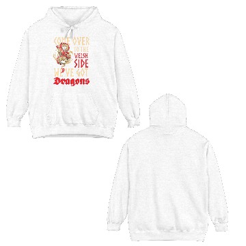 Discover Dragon Middle Ages Fire Double Sided Hoodies