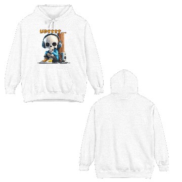 Discover Chillin’ Skeleton DJ Double Sided Hoodies