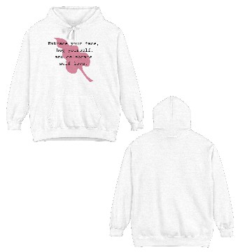 Discover Self-Love Affirmation Leaf Design Double Sided Hoodies