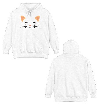 Discover Floating Cat Face Double Sided Hoodies
