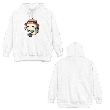 Discover Cool Catfish in Hat Double Sided Hoodies