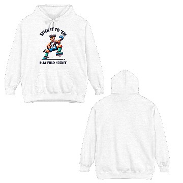 Discover Dynamic Field Hockey Player Design Double Sided Hoodies