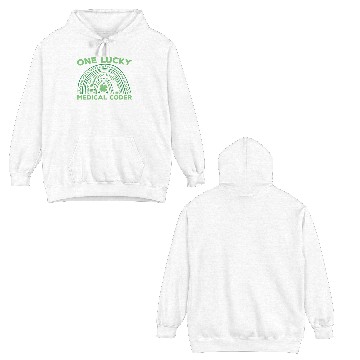 Discover Medical Coder St.Patrick's Day Double Sided Hoodies