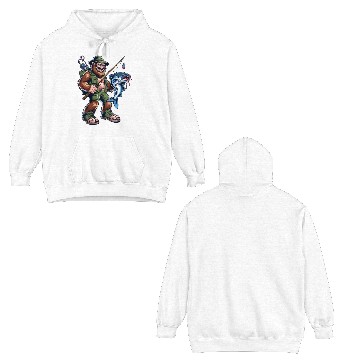 Discover Flathead Catfish Fishing Double Sided Hoodies