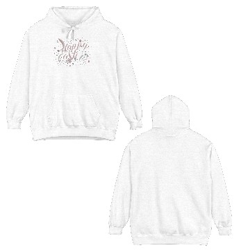 Discover Chic Happy Easter Lettering With Spring Accents Double Sided Hoodies