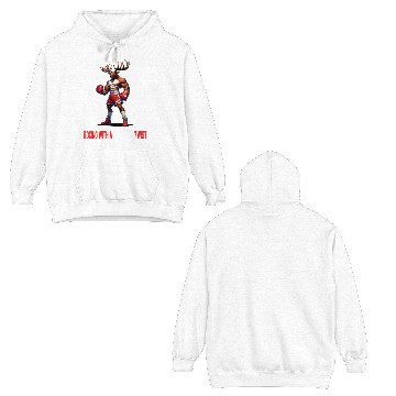 Discover Canada elk box design Double Sided Hoodies