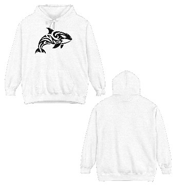 Discover Pretty orca T Tattoo style Double Sided Hoodies