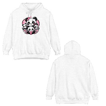 Discover Panda Love Double Sided Hoodies