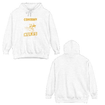 Discover Harvester Driving Threshing Farming Combine Double Sided Hoodies