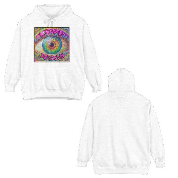 Discover Eye (I) Love Jesus Double Sided Hoodies