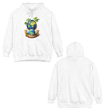 Discover Earth Day Double Sided Hoodies