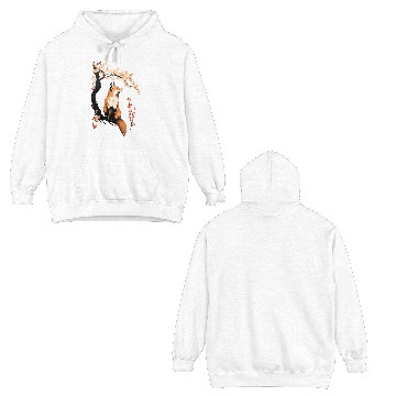 Discover Fox & Sakura: Wildlife and Spring Scenery Cherry Double Sided Hoodies