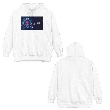 Discover Futuristic AI Design Double Sided Hoodies