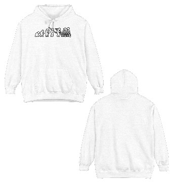 Discover Evolution Swimming White Grunge Double Sided Hoodies