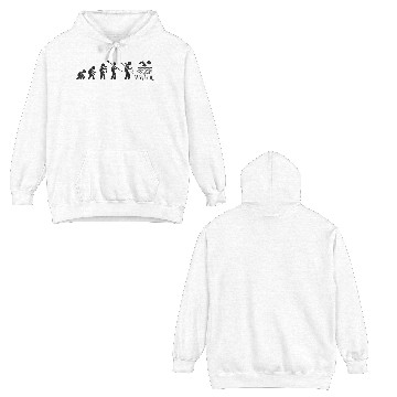 Discover Evolution Swimming Black Grunge Double Sided Hoodies