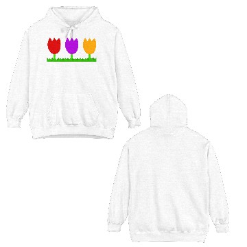 Discover Three cute tulips Double Sided Hoodies