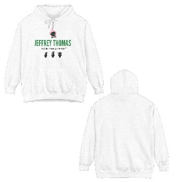 Discover Jeffrey Thomas Logo Black Double Sided Hoodies