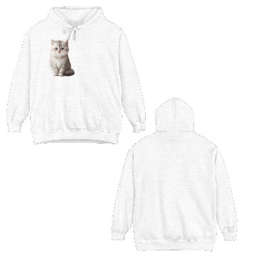 Discover Look how nice kitten Double Sided Hoodies