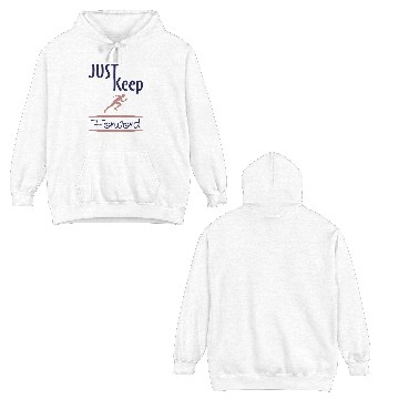 Discover just keep running Double Sided Hoodies