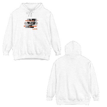 Discover Love black ach Double Sided Hoodies