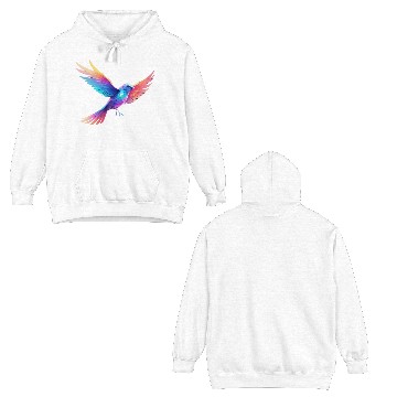Discover bird graphic design Double Sided Hoodies