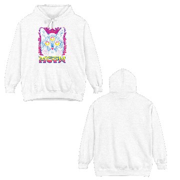 Discover Rainbow Witch Cat Seeing Double Sided Hoodies