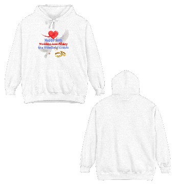 Discover Happy wedding Aniiversary 30th Double Sided Hoodies