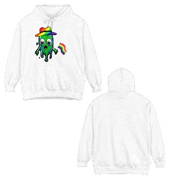 Discover Rainbow Lgbtq Weird Creature Double Sided Hoodies