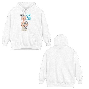 Discover cat lady Double Sided Hoodies