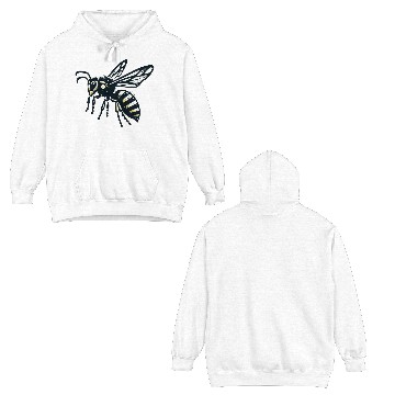 Discover Two Color Wasp Insect Art 3 Double Sided Hoodies