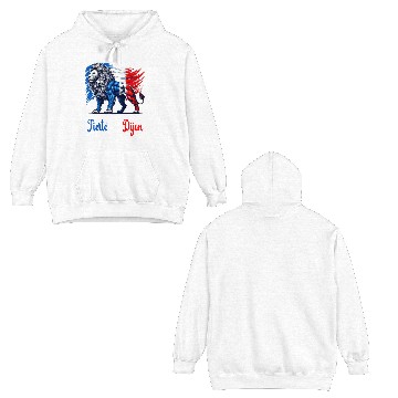 Discover The proud Dijon flag design Double Sided Hoodies