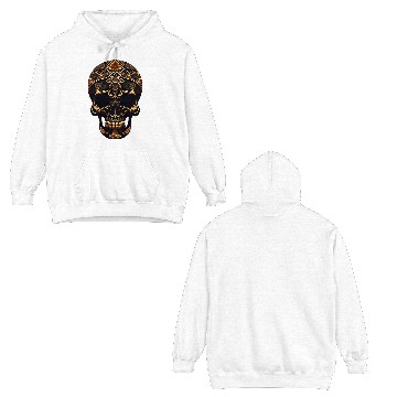 Discover skull with floral pattern it Double Sided Hoodies