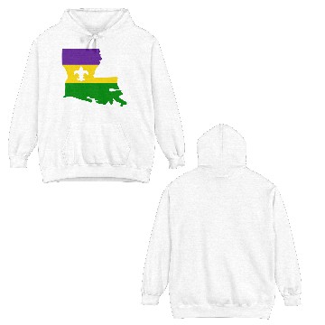 Discover Mardi Gras in the Boot Double Sided Hoodies