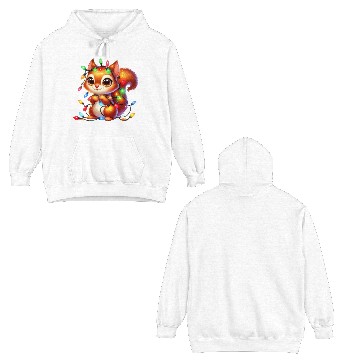Discover FUNNY CHRISTMAS SQUIRREL Double Sided Hoodies