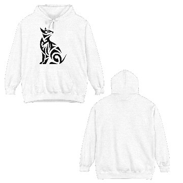 Discover T Tattoo Cats With Powerful Patterns Double Sided Hoodies