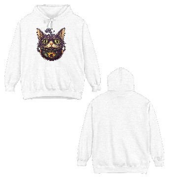Discover Cat Boiler Cat Witch Halloween Double Sided Hoodies