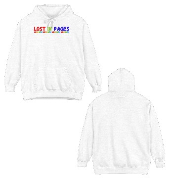 Discover Lost in pages book lovers Double Sided Hoodies