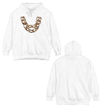 Discover Shiny gold bold chain Double Sided Hoodies
