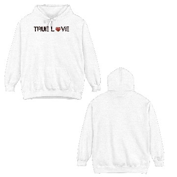 Discover Elegant Heart Floral Pattern Double Sided Hoodies